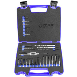 Coffret jeu de tarauds à main M3-M4-M5-M6-M8-M10-M12 mm