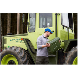 Jerrican métallique vert olive pour carburant