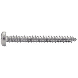 Vis à tôle tête cylindrique large pozidrive Inox A2 DIN 7981 ISO 7049 Forme C M4.8x70 - Boîte de 100