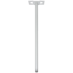 Pied elliptique Blanc crème mat RAL 9010