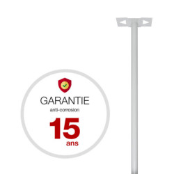 Pied elliptique Blanc crème mat RAL 9010