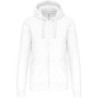 Sweat-shirt zippé capuche homme Kariban K454 coloris Blanc
