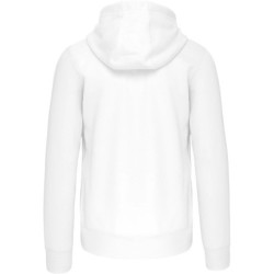 Sweat-shirt zippé capuche homme Kariban K454 coloris Blanc
