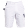 Bermuda de travail Berty PBV en polycoton blanc et gris