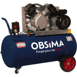 Compresseur OBSIMA 100 litres 21/100 16 bar 3CV