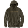 Sweat à capuche Signature Logo Hooded marron