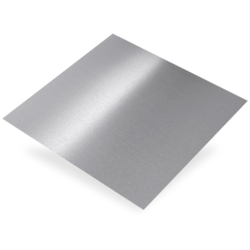 Plaque en aluminium brut lisse et brillant
