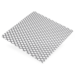 Grille métal déployé en acier brut avec mailles 6x3.3mm