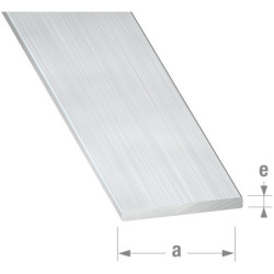 Profilé plat en aluminium brut