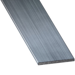 Profilé plat acier étiré vernis CQFD épaisseur 2mm longueur 1m