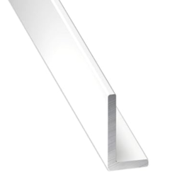Cornière inégale - Aluminium laqué blanc - 30 x 20 mm - épaisseur 1.5 mm - longueur 1 m