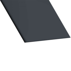 Plat PVC anthracite 100mm x 2mm x 2,6m