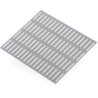 Plaque en aluminium anodisé perforée fentes - 500 x 250 mm - épaisseur 1 mm