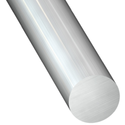 Profilé rond plein en aluminium brut - diamètre 4 mm - longueur 1 m