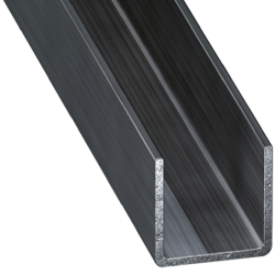 Profilé U en acier laminé à froid verni 16 x 16 x 13 x 1,5 mm longueur 1 mètre