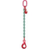 Élingue chaîne réglable 1 brin avec crochet à verrouillage automatique grade 80 CMU 15T 3 mètres