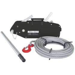 Tirefort manuel de traction 3200Kg avec câble passant 20m