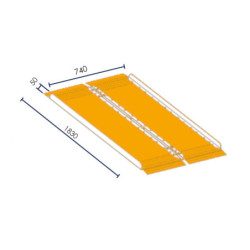 Rampe de chargement pliante PMR 1830 x 710 mm