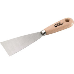 Couteau de Peintre lame acier trempé vernie manche bois hêtre PEFC