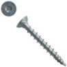 Vis bois tête fraisée Torx Zingué filetage total