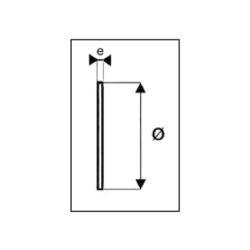 Grille de ventilation ronde intérieure ou extérieure diamètre 103 mm blanc