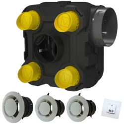 Ensemble VMC simple flux autoréglable styl'air BC Autogyre avec détection d'humidité