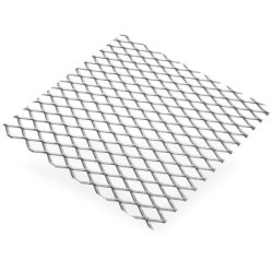 Grille métal déployé en aluminium brut avec mailles 10x5.5mm
