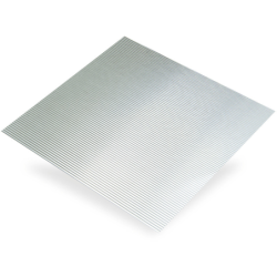 Plaque en aluminium anodisé ondulé