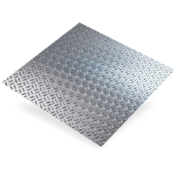 Plaque en aluminium brut relief grain de riz