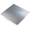 Plaque en aluminium brut relief grain de riz