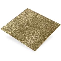 Plaque en aluminium brut granité brun