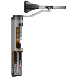 Ferme-porte hydrolique inox jusqu'à 1500mm
