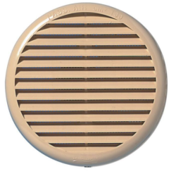 Grille ronde en plastique à clipser avec moustiquaire