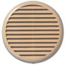 Grille ronde en plastique à clipser avec moustiquaire