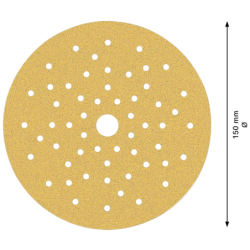 Feuille abrasive Expert C470 diamètre 150mm lot de 50 80