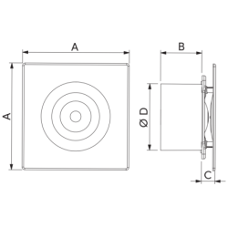 Ventilation VMC pour rénovation à visser ou encastrer Autogyre