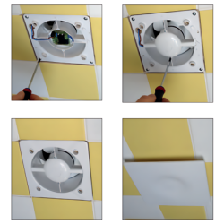 Ventilation VMC pour rénovation à visser ou encastrer Autogyre
