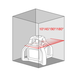 Pack laser Rotativo H4 rouge IP66 portée 500 mètres avec récepteur millimétrique 61326