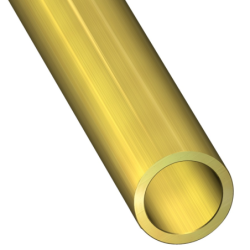 Tube rond creux en laiton 1m
