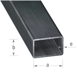 Tube rectangulaire creux en acier profilé à froid verni