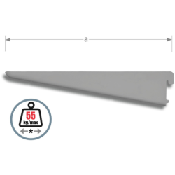Console double pas de 32 mm CQFD coloris gris