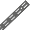 Crémaillère double pas de 32mm grise