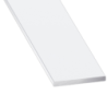 Profilé plat en aluminium laqué blanc