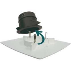 Façade pour bouche de ventilation autoréglable - Ø 80, 100, 125 mm- Blanc
