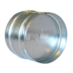 Clapet anti-retour pour gaine de ventilation - ø125mm - alu et acier - autogyre