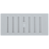 Grille de ventilation d'intérieur réglable avec moustiquaire - 193 x 91 mm - Blanc
