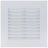 Grille de ventilation à moustiquaire avec encastrement réduit - 140 x 140 mm - Blanc