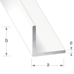 Cornière égale Aluminium laqué blanc