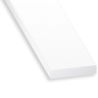 Profilé plat en PVC blanc