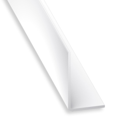 Cornière d'angle inégale PVC blanche